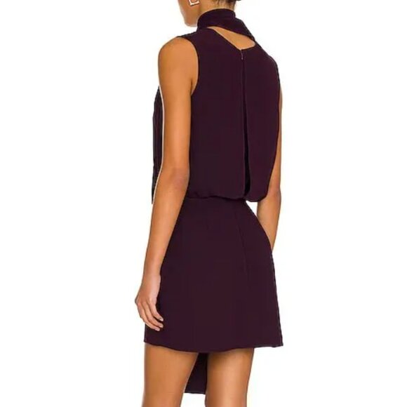 Amanda Uprichard Philippe Dress In Black Cherry/Purple Size Medium EUC - Picture 3 of 8